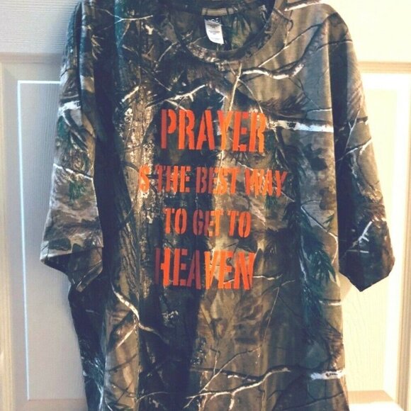 Prayer Is the Best Way to Get to Heaven Shirt 2XL - Picture 3 of 4